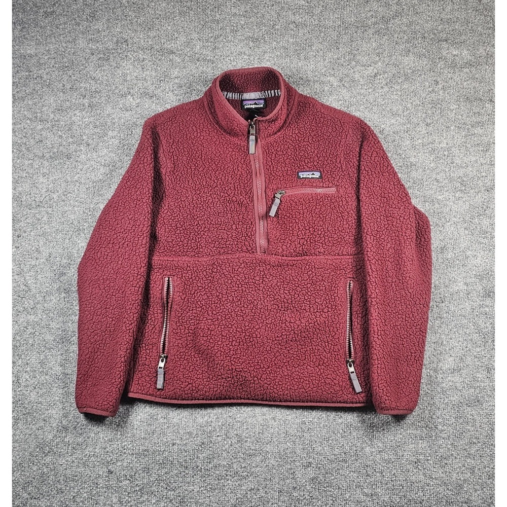 Patagonia 1/4 Zip Womens Small Retro Pile Marsupial Sherpa Fleece Pullover